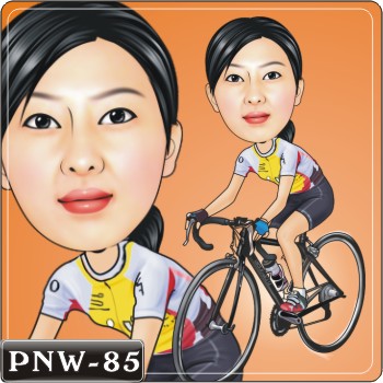 自行車選手Q版漫畫PNW-85